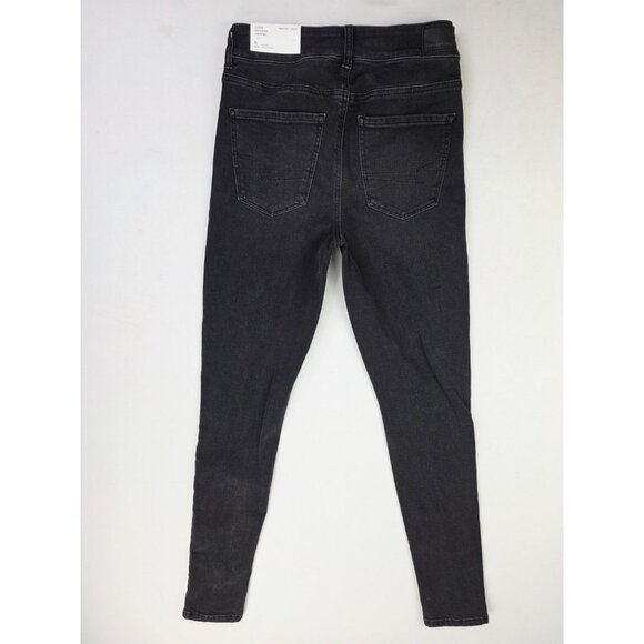 American Eagle Outfitteres 28X30 Size 6 Black Super Hi Rise Jegging Jeans NWT - Picture 1 of 14